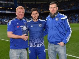 Gerry &amp; Darren with Eden Hazard